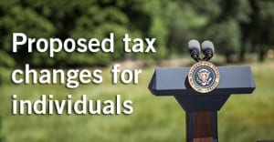 Proposed tax changes for individuals