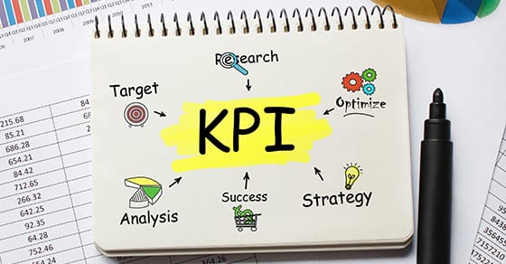 Notebook with Toolls and Notes about KPI,concept | 4 Good KPIs for Midyear Checkup | Dalby Wendland & Co | CPAs | Business Advisors | Grand Junction CO | Glenwood Springs CO | Montrose CO 