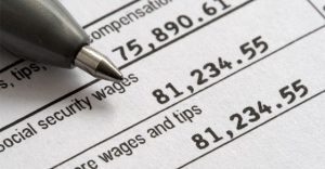 w-2 form showing social security wages
