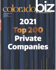 coloradobiz magazine cover for 2021 Top 200 Private Companies