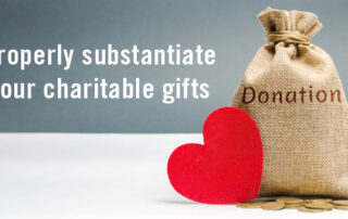 Charitable gift | bag with a heart | Donation written on it | Donate | Cash donation | Physical donation | DWC CPAs and Advisors | business consulting, tax services, audit and assurance, estate and gift planning, wealth management, bookkeeping, outsourced accounting | Grand Junction CO | Montrose CO | Glenwood Springs CO