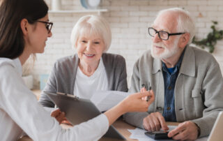 older couple | meeting | learning about (ILIT) | life insurance | DWC CPAs and Advisors | business consulting, tax services, audit and assurance, estate and gift planning, wealth management, bookkeeping, outsourced accounting | Grand Junction CO | Montrose CO | Glenwood Springs CO